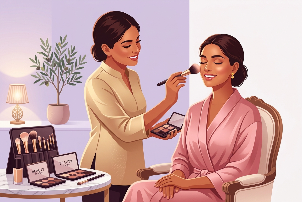 Professional beauty service at home